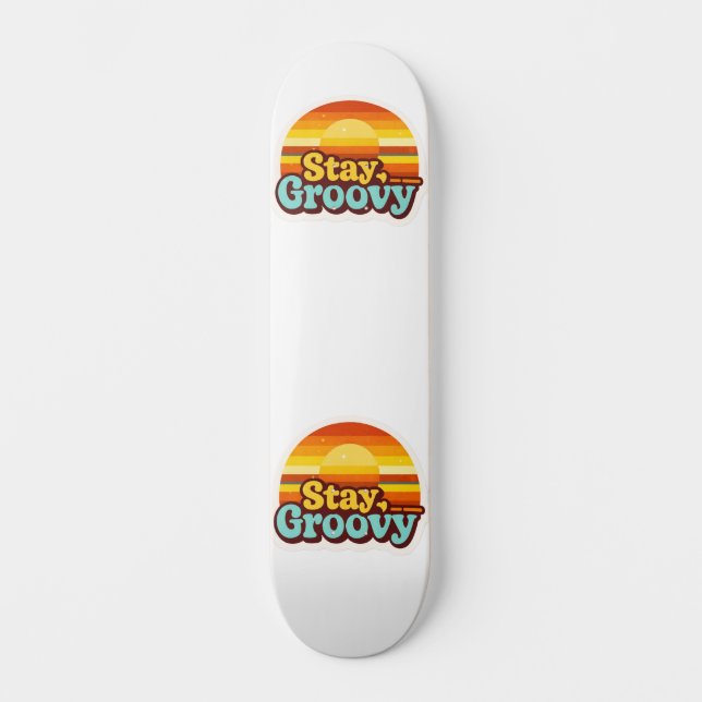 Estilo retrô gráfico de esportes de skate (Frente)