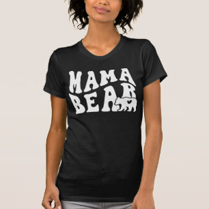 Estilo Retro Urso da Mãe, Mamãe e Camiseta Cub