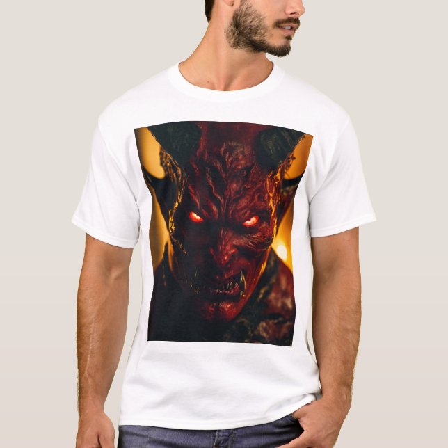Estilo Satânico: Abrace sua camiseta do Diabo Inte (Frente)