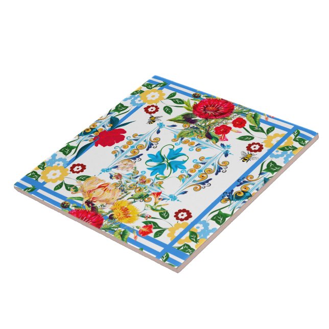 Estilo siciliano,majolica,limões                 (Lateral)