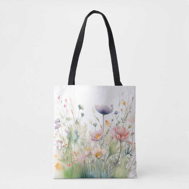 Estilo sofisticado de Tote Bag Daisy Garden (Frente)