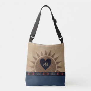Estilo Sudoeste Monograma Tote Bag w/Heart