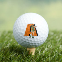 Estilo Swing in: Golfer Pinup Personalizado - Retr