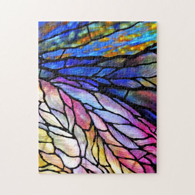 Estilo Tiffany - Quebra-cabeça de Vidro Estreitado (Vertical)