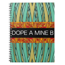 estilo tropical DOPE A MINE B caderno espiral