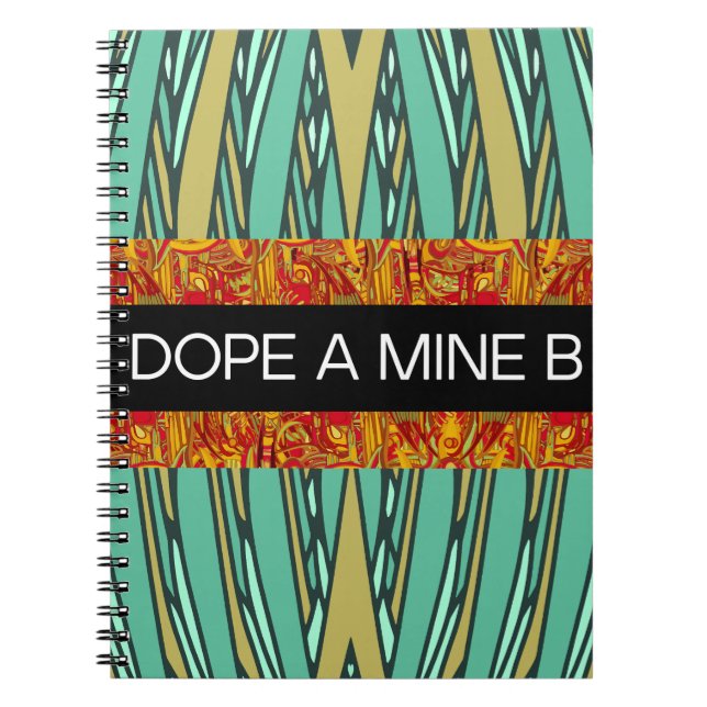 estilo tropical DOPE A MINE B caderno espiral (Frente)