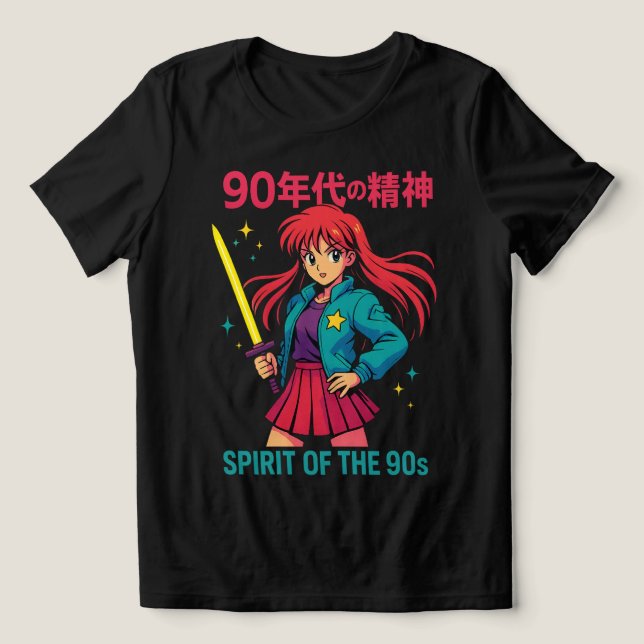 Estilo Vaporwave do Anime 90s Retroativo (Design frontal)