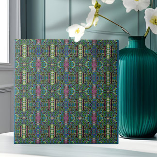 Estilo verde azul Azulejo
