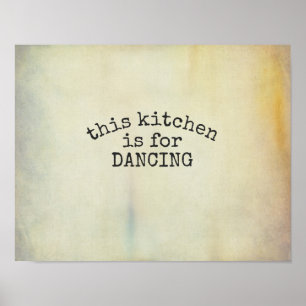 estilo vintage da citação poster da cozinha