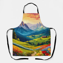 Estilo Vintage Dolomites Itália Art