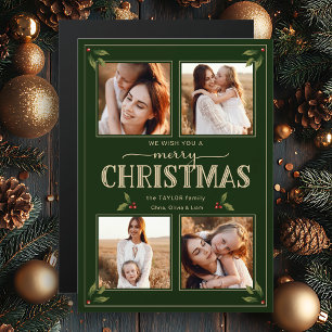 Estilo Vintage Elegante Feliz Natal 4-Foto