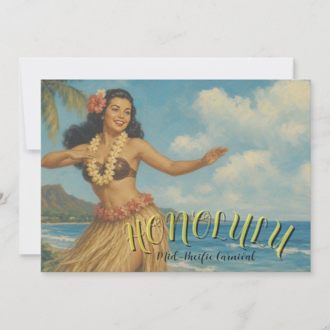 Estilo Vintage Viagem Havaí (Frente)