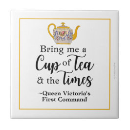 Estilo vitoriano britânico Royalty Tea Lover Vinta