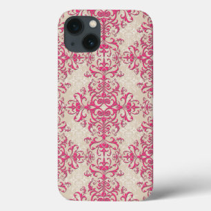 Estilo Vitoriano Chic Floral Padrão de Damasco Ros