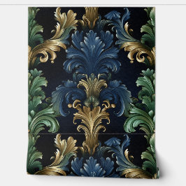 Estilo vitoriano formas ornamentais azul-profundas