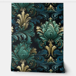 Estilo vitoriano formas ornamentais azul-profundas