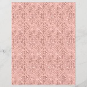 Estilo Vitoriano Rosa Dusty Damask Scrapbook Paper