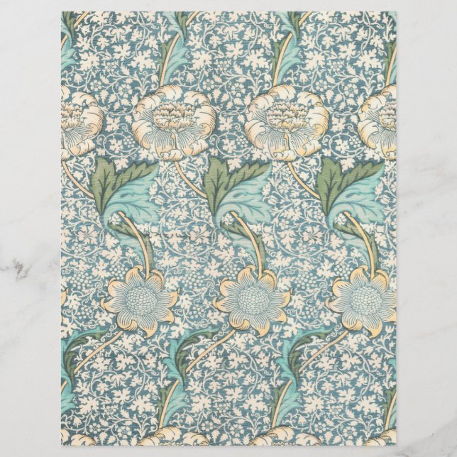 Estilo William Morris Papelão de Padrões (Frente)