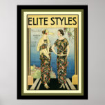 Estilos de Elite 1923 Art Deco Fashion Impressão 1<br><div class="desc">Belo Cobrir Art Deco de 1923 para a revista "Elite Styles".</div>