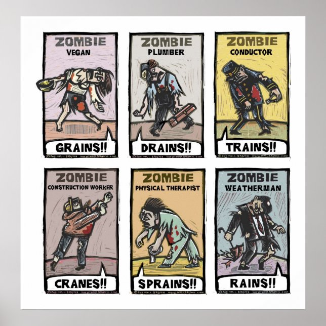 Estilos de Vida Zombie - Poster (Frente)