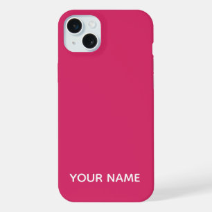 ESTILOSO NOME PERSONALIZADO COR ROSA-QUENTE MODERN