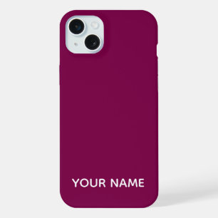 ESTILOSO NOME PERSONALIZADO COR VINHO MODERNO