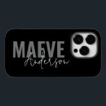 Estipografia mínima moderna - esbranquiçada e eleg<br><div class="desc">Moderno e mínimo tipografia preto branco elegante simples design de capa de telefone personalizada e única.</div>