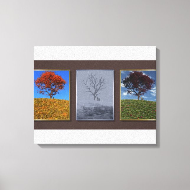 Estique rapidamente a tela Triptych Canvas Anos (Frente)