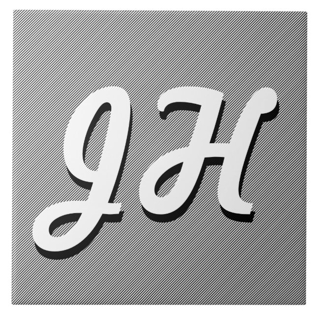 Estirpes Pretas e Brancas Finas | Iniciais Retrorr (Frente)