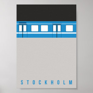 Estocolmo - metro - poster