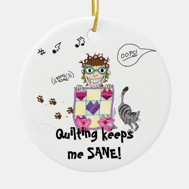 Estofar mantem-me SÃO! Ornamento (Frente)