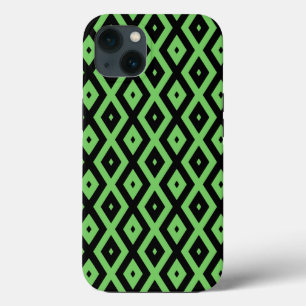 Estojo Case-Mate iPh com padrão de diamante verde