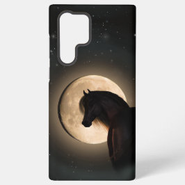 Estojo Cavalo Brilho Lua Negra Samsung
