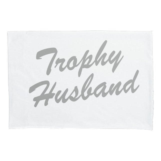 Estojo de almofada de marido troféu personalizado  (Frente)