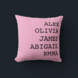 Estojo de Almofada de Nome de Família Personalizad<br><div class="desc">Almofada de nome de família personalizada – um presente aconchegante e personalizado para Mamãe, Vovó ou qualquer pessoa especial. Perfeito para decoração de casa e momentos emocionais! Adicione calor e personalidade à sua casa com meus Estojos de Almofada de Nome de Família Personalizados. Perfeito para celebrar ocasiões especiais ou simplesmente...</div>