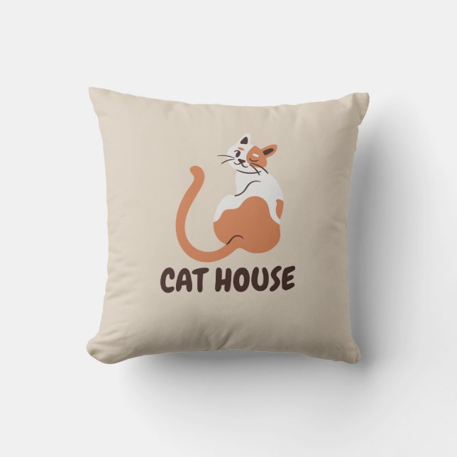 estojo de almofada para casa de gato (Frente)
