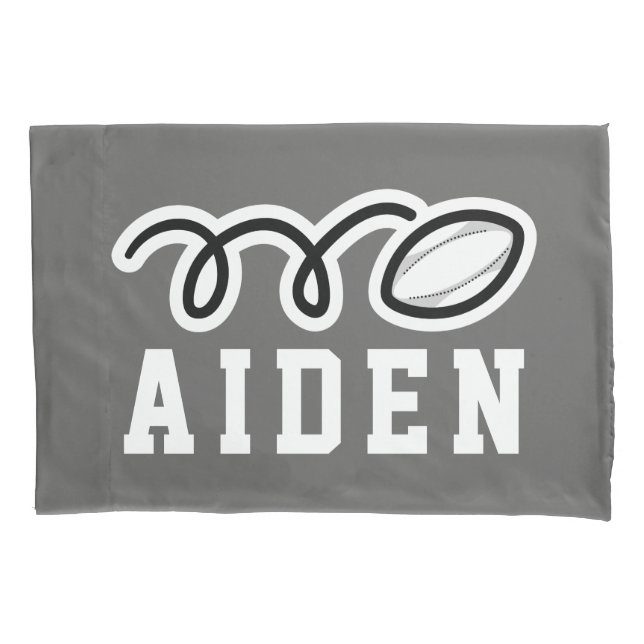 Estojo de almofada personalizado de rugby para qua (Frente)