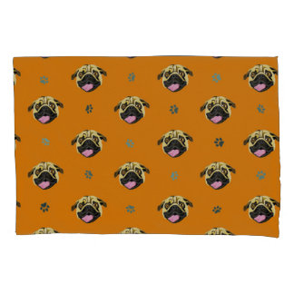 Estojo de Almofada Pug Laranja