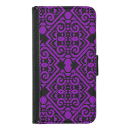Estojo de Carteira Abstrato estilo roxo 