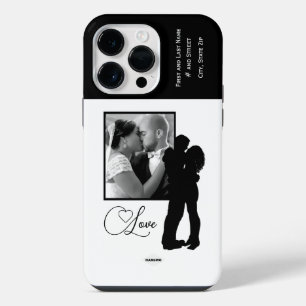 Estojo de Celular com Foto de Amor com Gráfico HA