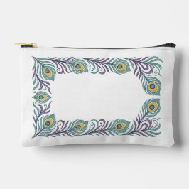 Estojo de Cosméticos Pena de Pavão