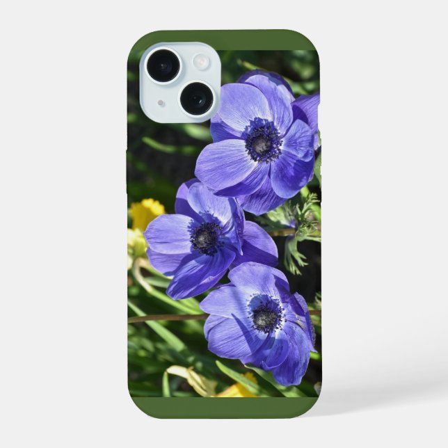 Estojo de Flores Violeta para iPhone15 (Verso)