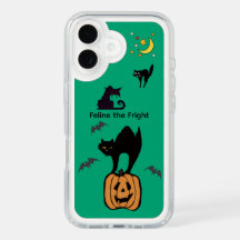 Estojo de Gato de Halloween Feline the Fright Verd