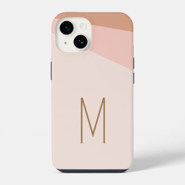 Estojo de Inicial Simples Moderno Monogramado Case (Verso)