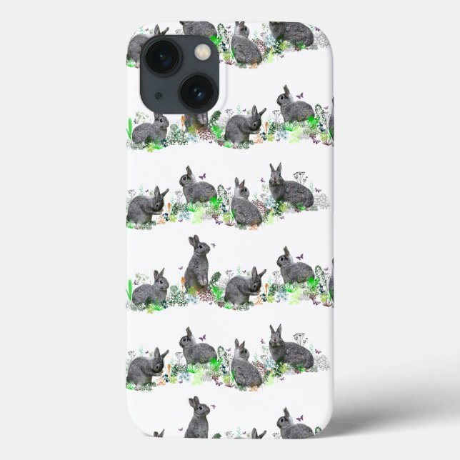 Estojo de iPad Bunny Meadow (escolha a cor) (Verso)