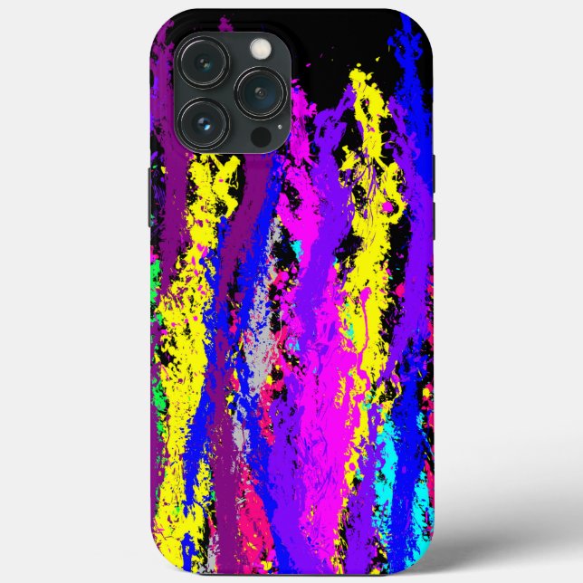 Estojo de iPhone Case-Mate com respingos de tinta  (Verso)