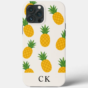 Estojo de iPhone Case-Mate de Abacaxi com Monogram