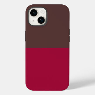 Estojo de iPhone com Bloqueio de Cor Carmesim Marr
