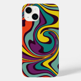 Estojo de iPhone com Efeito de Mármore de Tinta Lí