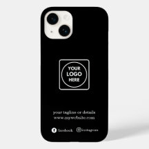 Estojo de iphone com logotipo de negócios promocio